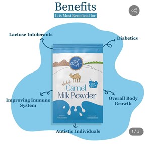 100G FREEZE DRIED CAMEL MILK POWDER (5x20g sachets)