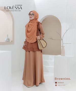 LOVESSA SUIT IRONLESS IN BROWNIES