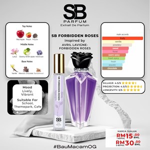 Harga perfume forbidden online rose original