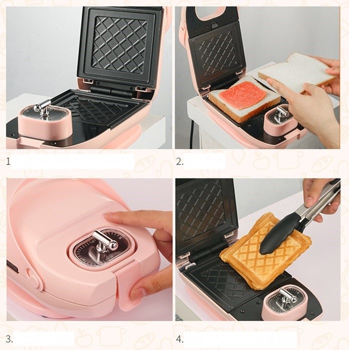 3-in-1 Breakfast Maker - Pink in 2023  Breakfast maker, Breakfast sandwich  maker, Breakfast machine