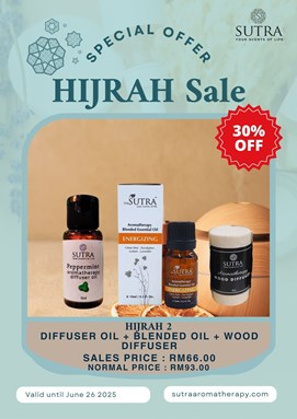 HIJRAH 2- Diffuser Oil + Blended Essential Oil + Wood Diffuser