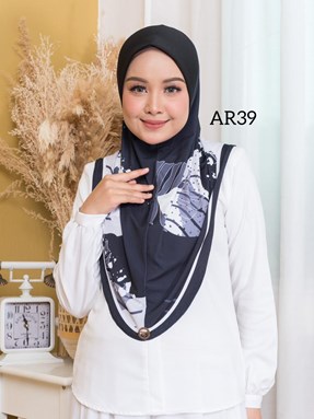 Tudung Sarung Ala Ariani Berbatu (AR39)