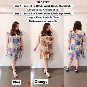 9T22 Ready Stock *Bust 40 to 46inch/ 101-116cm
