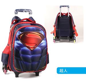 SUPERHERO ( SUPERMAN )  TROLLEY 6 WHEEL BAG
