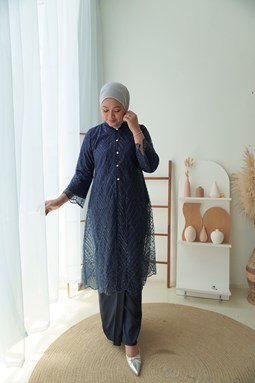 Kebaya Puteri Gunung Maleeka  - Navy