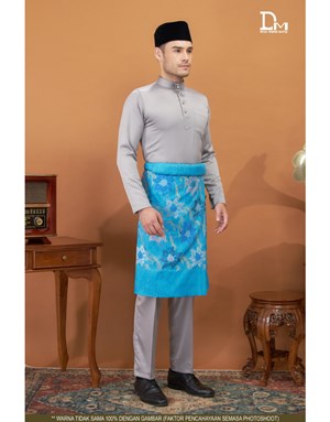 BAJU MELAYU MODERN MUHAMMAD K7 SILVER