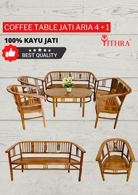 COFFEE TABLE JATI ARIA 4 + 1