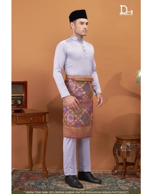 BAJU MELAYU MODERN MUHAMMAD K33 LAVENDER