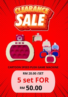 CARTOON SPEED PUSH GAME MACHINE