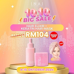 10.10 BIG SALE  - Hair Elixir + Keratin Hair Mask ( Free Towel)