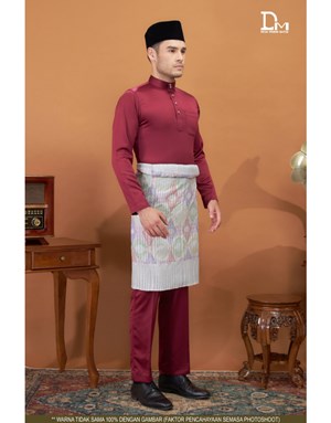 BAJU MELAYU MODERN MUHAMMAD K34 PLUM