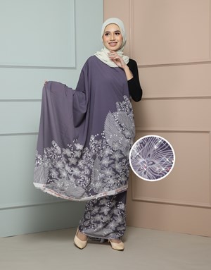 BATIK LUKIS PREMIUM With Diamond DYH 12 in Dusty Purple