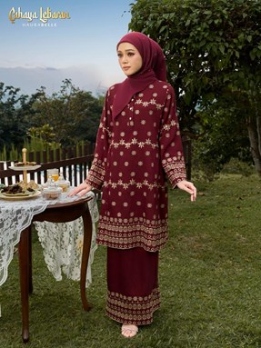 MADURI KURUNG - BURGUNDY