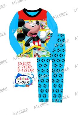 @   A-258 ( P120916P ) MICKEY BLUE SLEEPWEAR ( Sz 2Y- 12Y )