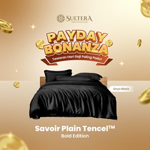 SAVOIR: Plain Tencel – Onyx Black (SUPER KING)
