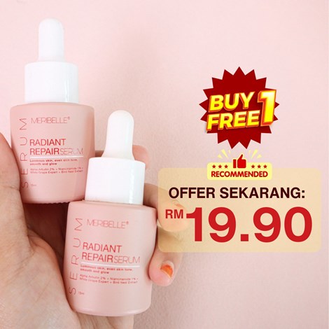 BUY 1 FREE 1 : RADIANT REPAIR SERUM : SERUM ANTI JERAWAT RM 19.90