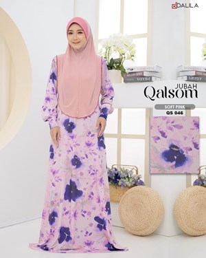 JUBAH QALSOM (QS 046) SOFT PINK