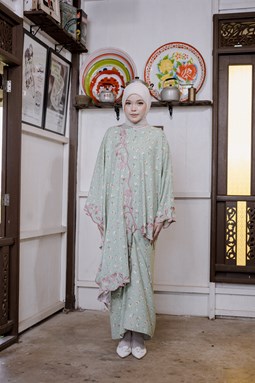 KURUNG CENDANA  ( Mint Pink )