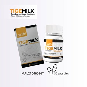 TIGEMILK KAPSUL NURLIFE - CENDAWAN SUSU HARIMAU