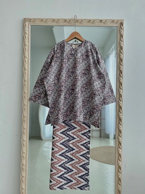 KURUNG BATIK FATEEMA ( Purple Mauve ZZ )