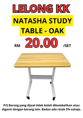 LELONG NATASHA STUDY TABLE - OAK