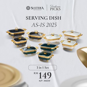 AS-IS [2025] Serving Dish Shell 3-in-1 Set