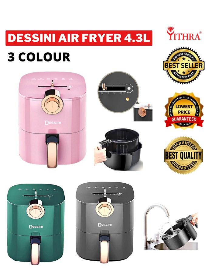 4.3l Pink Home Air Fryer