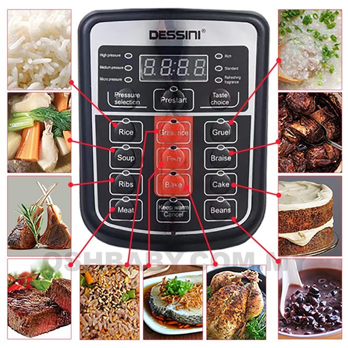 Dessini pressure cooker online user manual