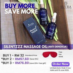 BMSM SUTRA Silentzzz (Anti Dengkur/ Anti-Snore)  Aromatherapy oil, 30ml