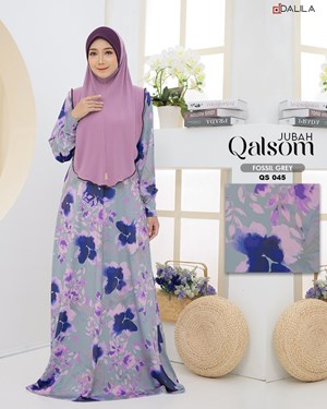 JUBAH QALSOM (QS 045) FOSSIL GREY
