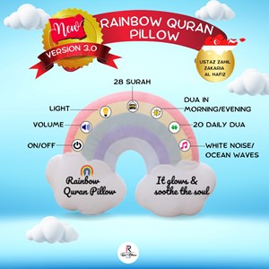 RAINBOW QURAN PILLOW v3.0 (INSTOCK)