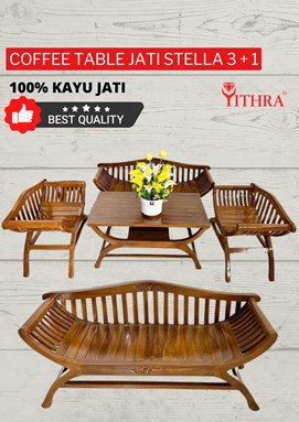 COFFEE TABLE JATI STELLA 3 + 1