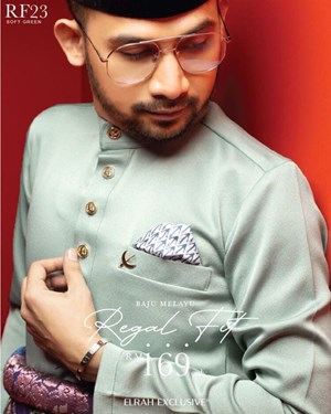 BAJU MELAYU REGAL FIT (SOFT GREEN)