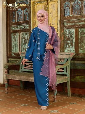 HAWA KEBAYA - TEAL BLUE