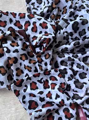 BAWAL CHIFFON VOILE LEOPARD