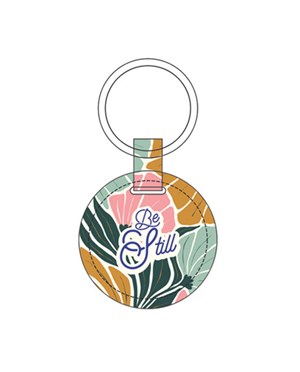 Lux-Leather Keychains(Round)