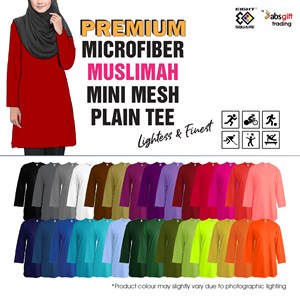 [EIGHT SQUARE] MUSLIMAH DRIFIT MINIMESH 150GSM (IPOH READY STOCK)