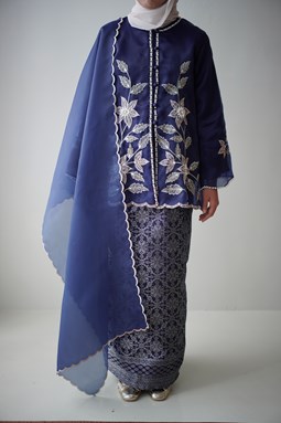 KURUNG SEKAR ( Navy )