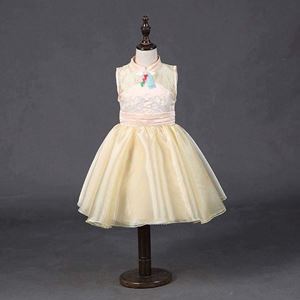 💖  P31489 GOLD DINNER DRESS ( 2-7y)