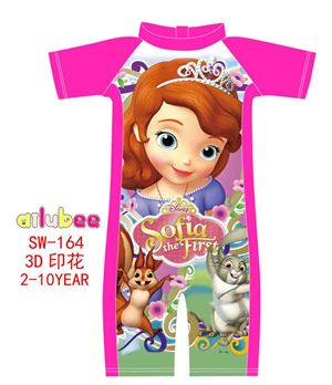 ©  SW164 AILUBEE SOFIA PINK SWIMMING SUIT ( SZ 2-10Y )