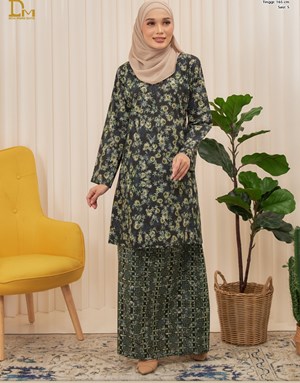 KURUNG PAHANG BATIK DAMIA PS13-3 in Black