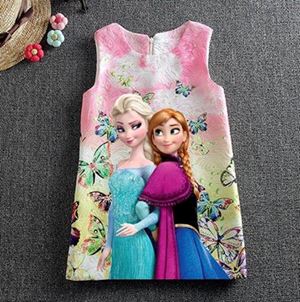 💖  P36005-C FROZEN PINK DRESS ( SZ 100, 130 )