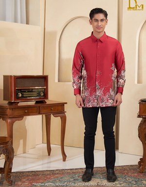 KEMEJA BATIK DM LN15-4 in Red