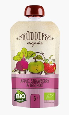 RUDOLFS ORGANIC APPLE, STRAWBERRY & BEETROOT