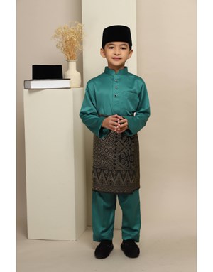 BAJU MELAYU MUHAMMAD JUNIOR K14 EMERALD GREEN