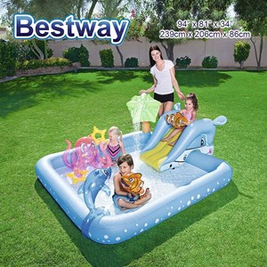 Bestway 53052 Fantastic Aquarium Play Swimming Pool With Air Pump