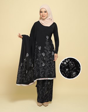 BATIK LUKIS PREMIUM With Diamond EQA 01 in Black