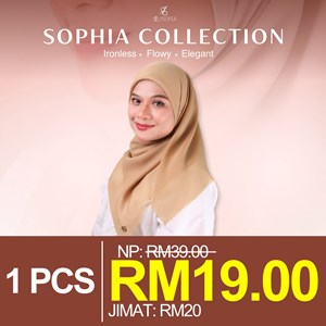 NEW SOPHIA EDITION I TUDUNG BAWAL CHIFFON VOILE RM11