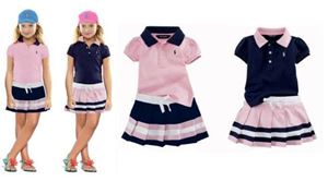 @  POLO GIRL SET - PINK TOP 2613. ( SIe 2-5y )