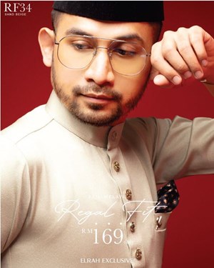 BAJU MELAYU REGAL FIT (SAND BEIGE)